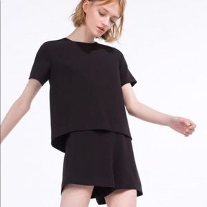 Black Zara Layered Jumpsuit - Trafaluc Collection